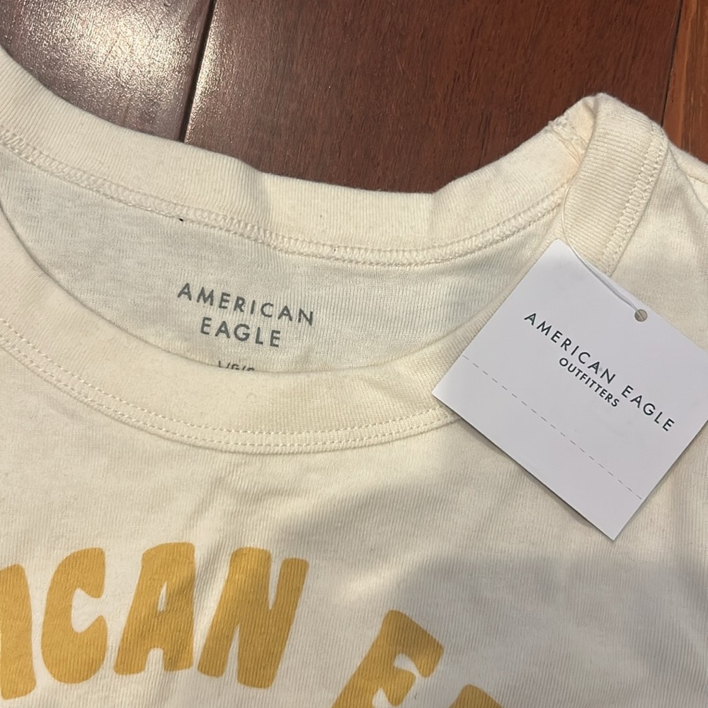 Girls American Eagle peace flower tee-shirt L - Picture 3 of 7